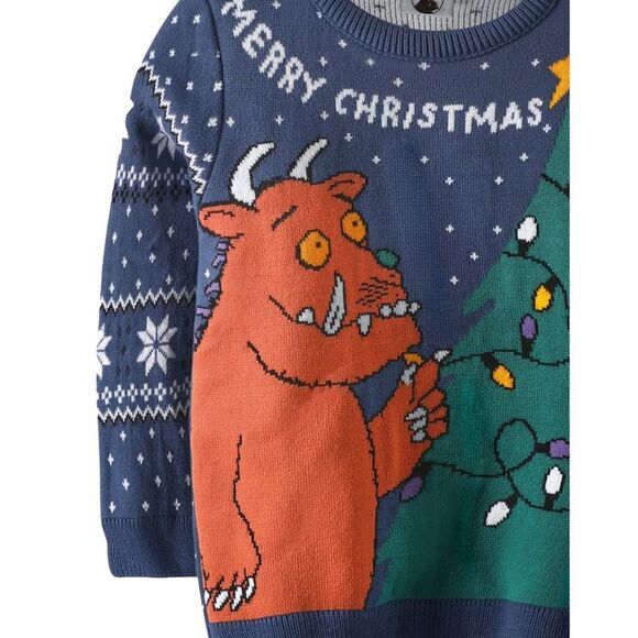 The Gruffalo Boys Knitted Christmas Sweater / Blue - Picture 4 of 6
